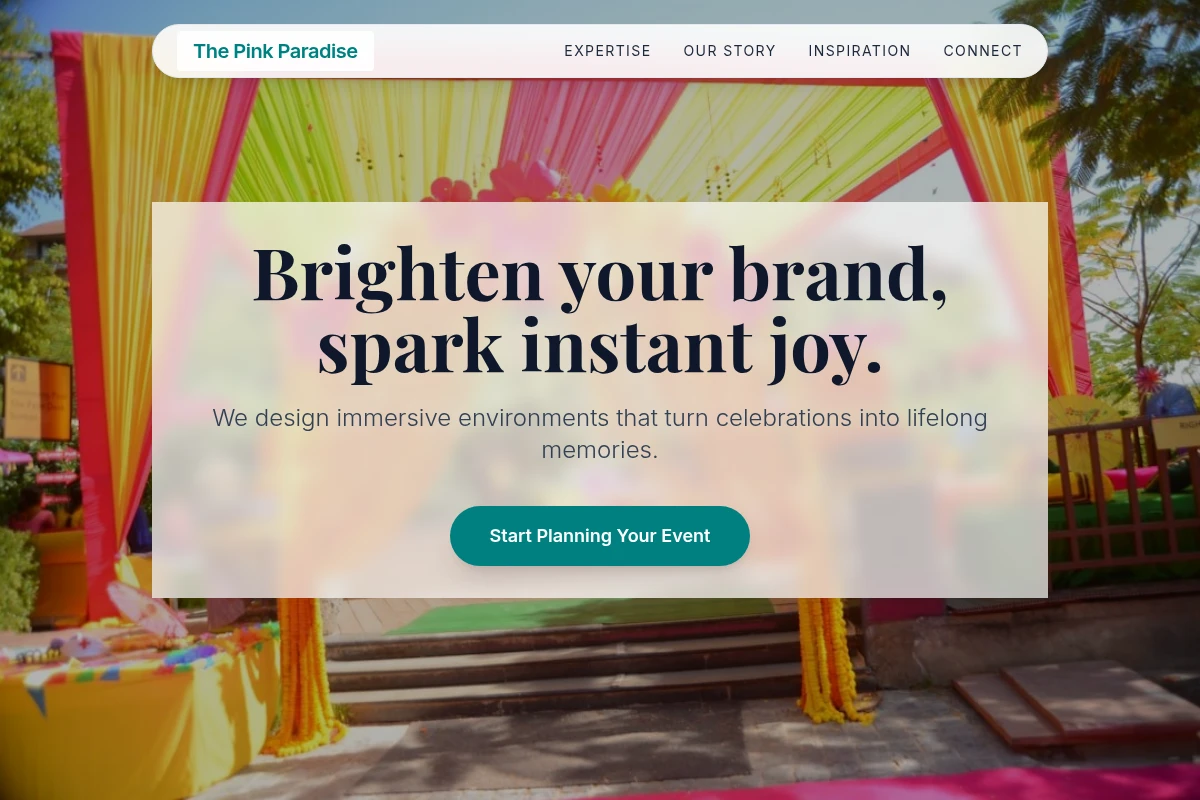 Punchy Event Decor