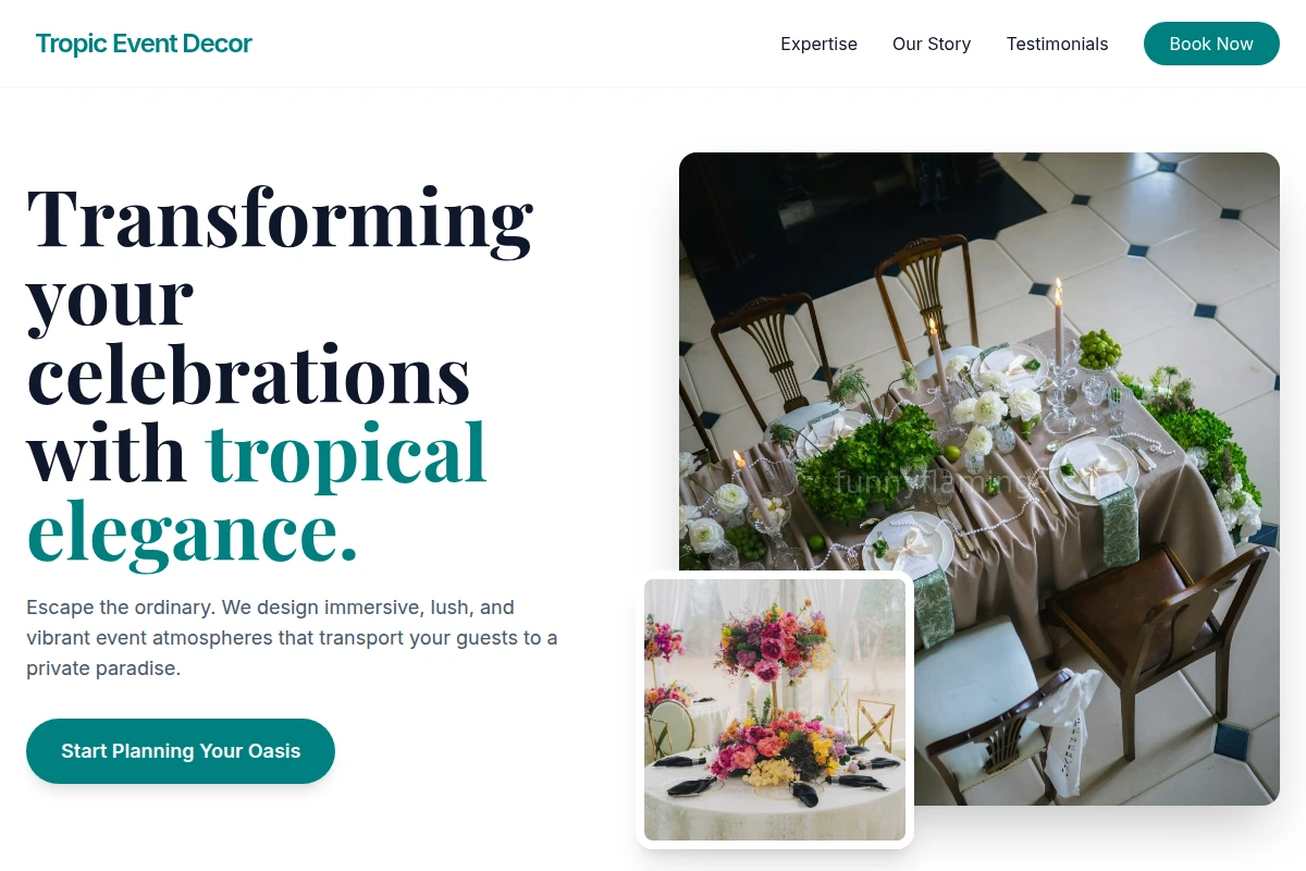 Tropic Event Decor