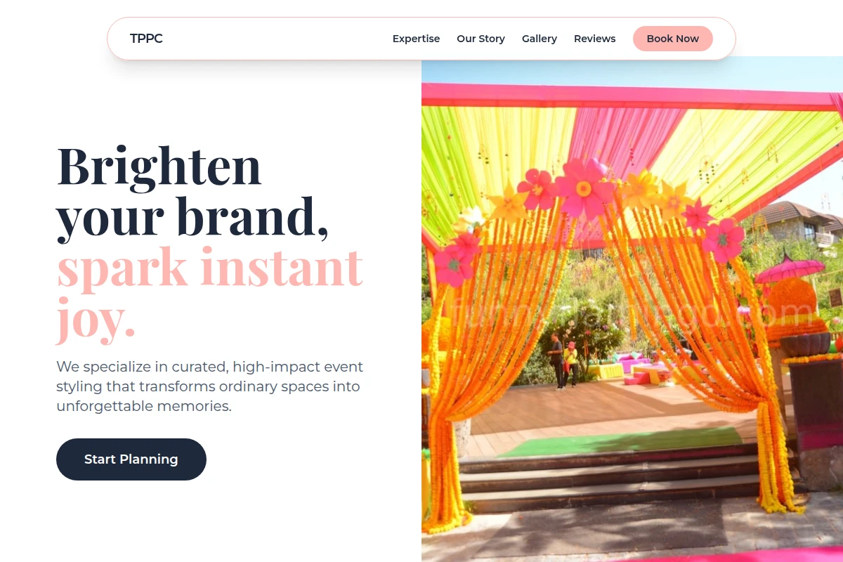 Azure Event Decor