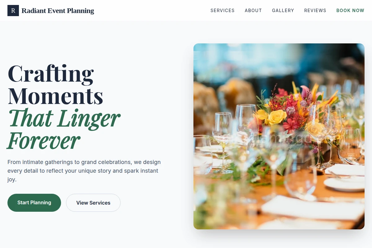 Radiant Event Planning