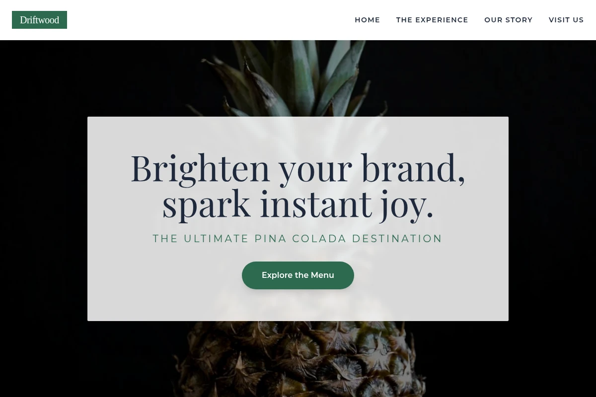 Driftwood Pina Colada